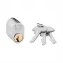 ASSA D12 dvigubas cilindras 31/31 chromuotas 3 raktai
