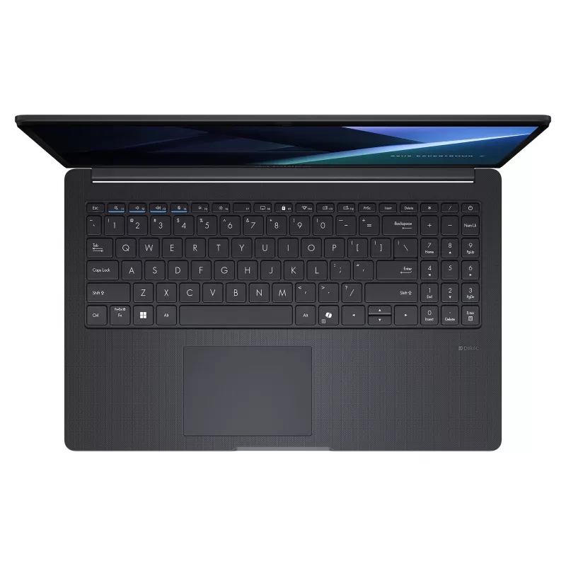 ASUS ExpertBook BM1 BM1503CDA-S72334X 15,6 colio FHD nešiojamasis kompiuteris, AMD Ryzen 3 7335U, 8GB RAM, 256GB SSD, Windows 11 Pro, AZERTY prancūziška klaviatūra, Star Black