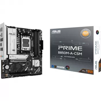ASUS Prime B850M-A-CSM Micro-ATX pagrindinė plokštė lizdas AM5 AMD B850 mikroschemų rinkinys