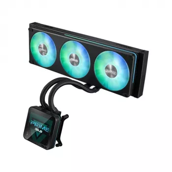 ASUS Prime SLC II 360 ARGB LCD AIO skysčio CPU aušintuvas, 360 mm radiatorius, 3 x 120 mm ARGB ventiliatoriai, LGA 1851/1700/1200/115x/AM5/AM4