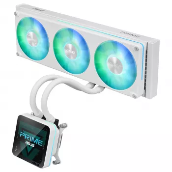 ASUS Prime SLC II 360 ARGB LCD White Edition AIO skysčio procesoriaus aušintuvas