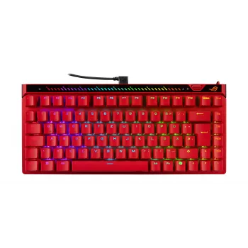 ASUS ROG Falchion Ace 75 HE Red Gaming Keyboard (DE Layout, ROG HFX V2 Optical Switches)