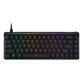 ASUS ROG Falchion Ace HFX žaidimų klaviatūra, mechaninė, laidinė USB, prancūziškas AZERTY išdėstymas, juoda