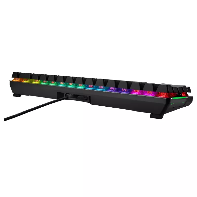 ASUS ROG Falchion NX mechaninė žaidimų klaviatūra, 65% formos faktorius, ROG NX Red jungikliai, belaidė/laidinė, RGB apšvietimas, juoda