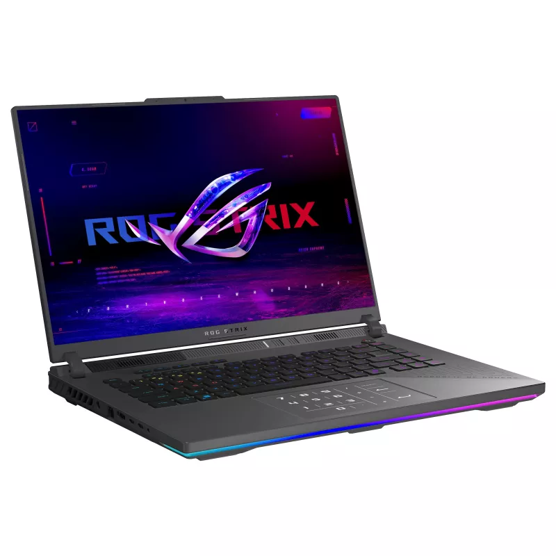 ASUS ROG Strix G16 G614FR-TS229W žaidimų nešiojamas kompiuteris, 16 colių WQXGA IPS 300Hz, AMD Ryzen 9 9955HX, 32GB DDR5, 1TB SSD, GeForce RTX 5070 Ti 12GB, Windows 11 Home, vokiška QWERTZ klaviatūra