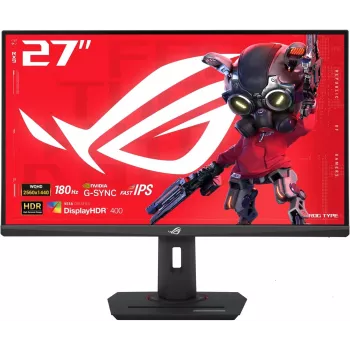 ASUS ROG Strix XG27ACS 27 inch QHD Fast IPS žaidimų monitorius, 180Hz, 1ms, DisplayHDR 400, G-SYNC suderinamas, FreeSync Premium, USB-C