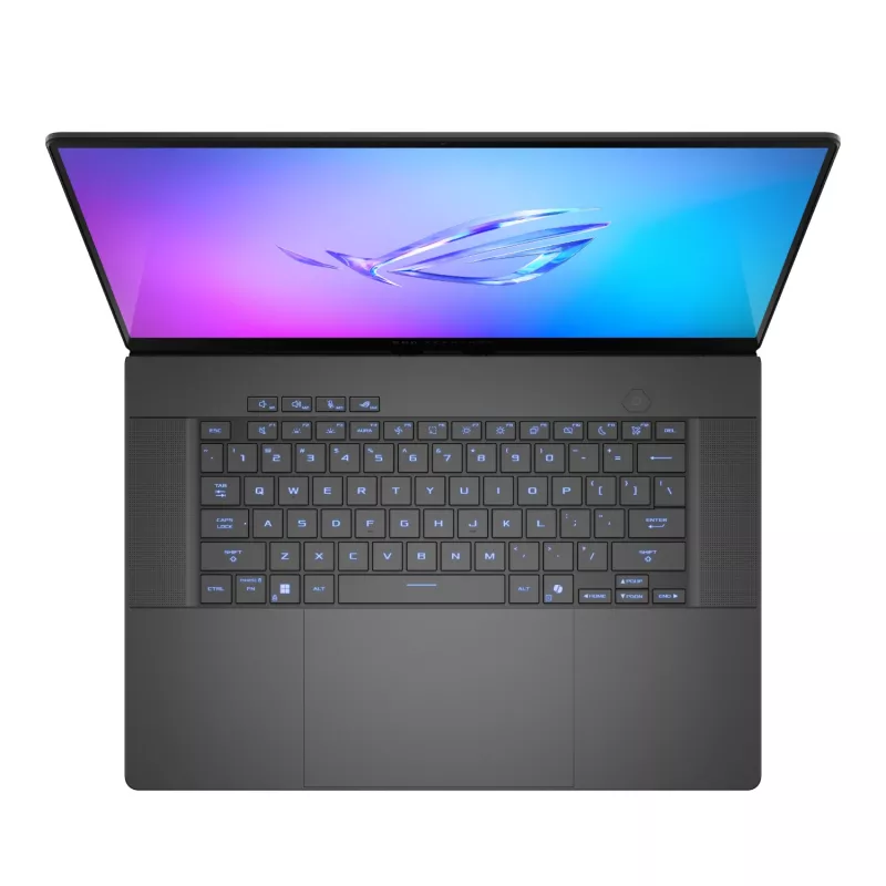 ASUS ROG Zephyrus G16 žaidimų nešiojamasis kompiuteris 16 inch OLED QHD+ 240Hz, Intel Core Ultra 9 285H, 16GB DDR5, 1TB SSD, NVIDIA GeForce RTX 5070, Windows 11 Pro, Eclipse Gray