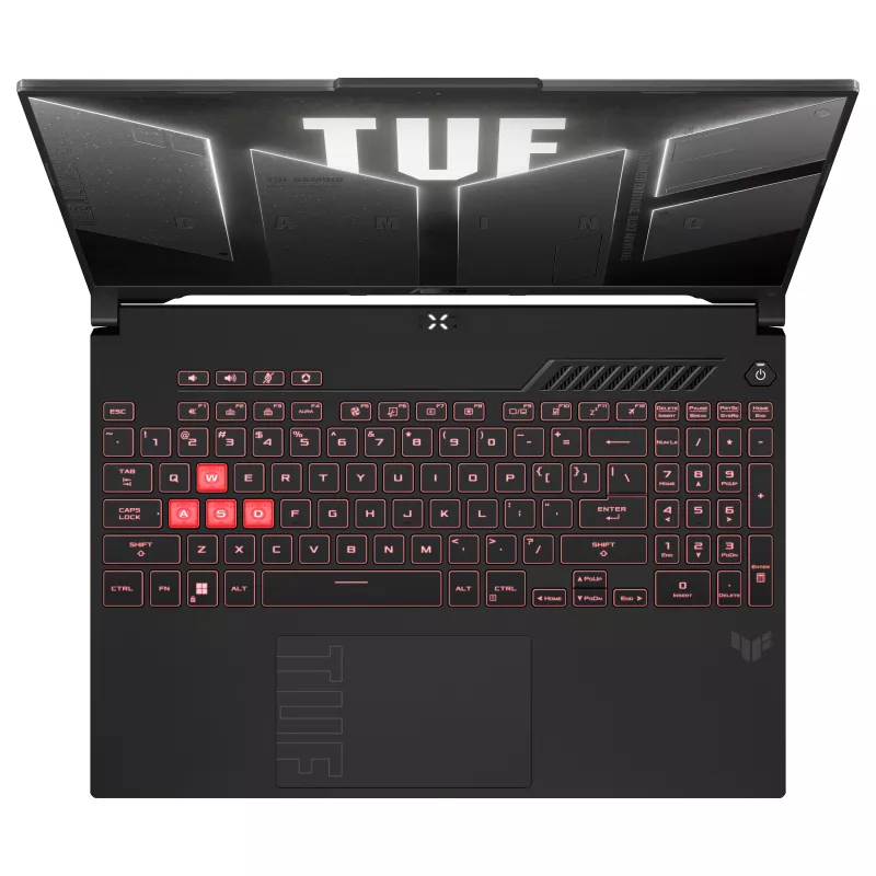 ASUS TUF Gaming A16 FA607NUQ-RL038W žaidimų nešiojamas kompiuteris, 16 colių Full HD+ IPS 144Hz, AMD Ryzen 7 170, 16GB DDR5, 512GB SSD, GeForce RTX 4050 6GB, Windows 11 Home