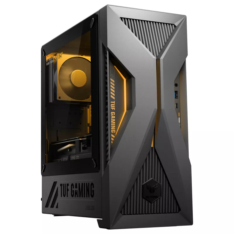 ASUS TUF Gaming T500 T500MV-07240H242W Intel Core 7 240H 32 GB DDR5-SDRAM 1 TB SSD NVIDIA GeForce RTX 5060 Ti Windows 11 Home Mini Tower kompiuteris juoda, pilka