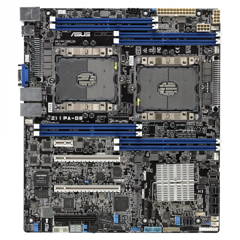 ASUS Z11PA-D8 Server Motherboard - Dual Socket P LGA 3647, Intel C621, SSI CEB, IPMI