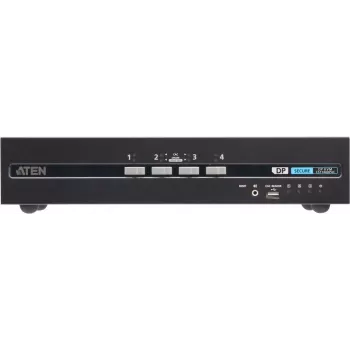 ATEN 4 prievadų saugus KVM perjungiklis su dvigubu DisplayPort, CAC palaikymu, NIAP PP v4.0 sertifikuotas (CS1144DP4C)