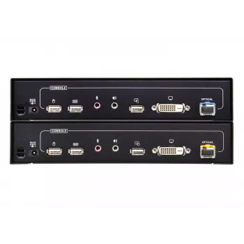 ATEN CE680 KVM garso, USB, serijinis prailgintuvas per šviesolaidį, DVI Dual Link, 600 m, 1310/1550 nm