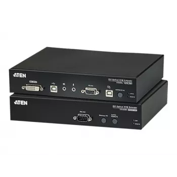 ATEN CE680 KVM garso, USB, serijinis prailgintuvas per šviesolaidį, DVI Dual Link, 600 m, 1310/1550 nm