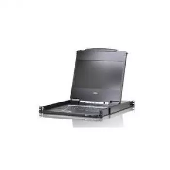 ATEN CL6700MW 1U 17 colių Full HD DVI LCD KVM konsolė - juoda CL6700MW-AT-XG-2XK06DNG