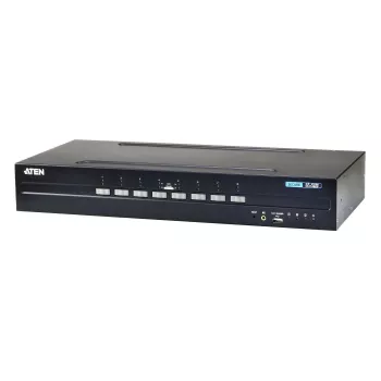 ATEN CS1148DP 8 prievadų USB dvigubo DisplayPort KVM jungiklis – 4K, garsas ir USB šakotuvas