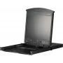 ATEN KL1508AiM CH 8 prievadų 17 colių LCD Cat5e/6 KVM per IP komutatorius (dviejų bėgių, šveicariška klaviatūra)