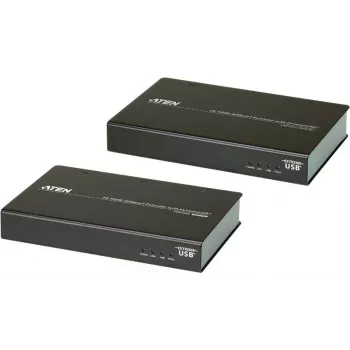 ATEN VE813A HDBaseT HDMI USB 2.0 RS-232 Ethernet garso prailgintuvo rinkinys (siųstuvas ir imtuvas) iki 100 m, 4K@30Hz, HDCP 2.2, PoH, metalinis