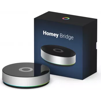 Athom Homey Bridge išmanusis namų valdiklis - Zigbee, Z-Wave, Bluetooth, Wi-Fi - juoda/sidabrinė