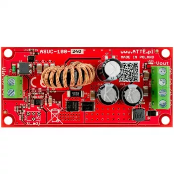 ATTE ASUC-100-240-OF 100W gryno sinusinio bangos keitiklis 24V DC į 230V AC