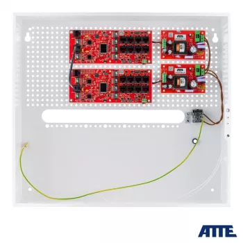 ATTE IP-16-20-H 16 prievadų PoE+ jungiklis su 2 Gigabit jungtimis, 250 W, nevaldomas, montuojamas į stelažą