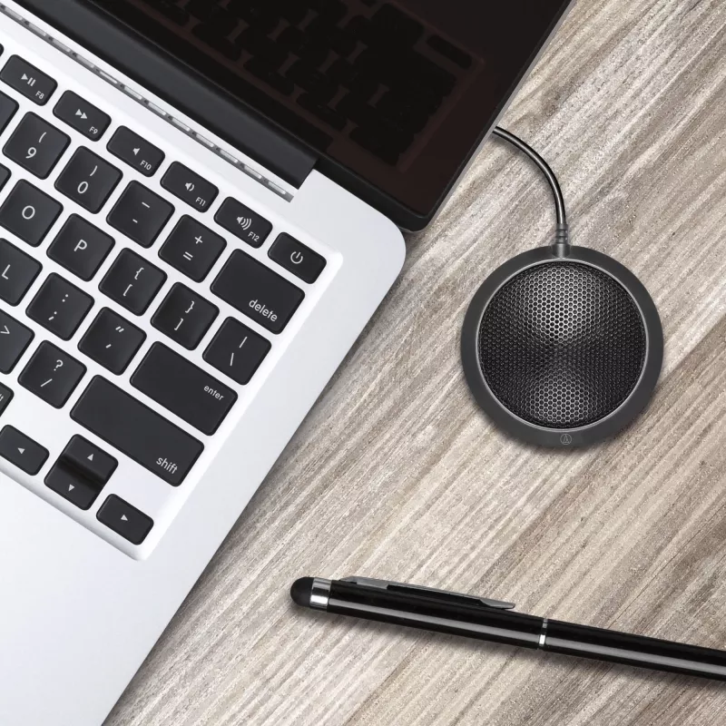 Audio-Technica ATR4697-USB kondensatorinis mikrofonas juodas USB-C USB-A