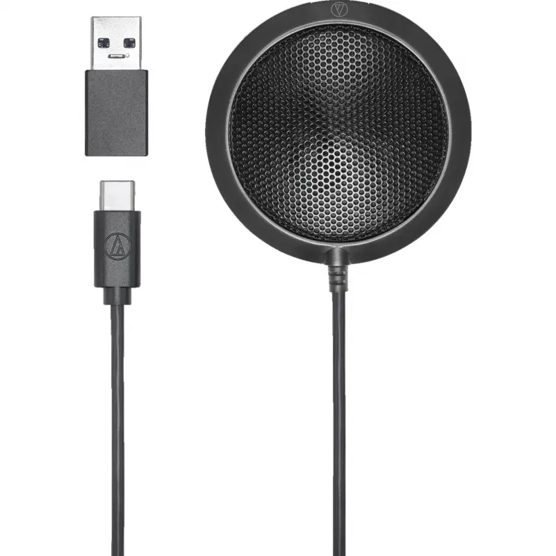 Audio-Technica ATR4697-USB kondensatorinis mikrofonas juodas USB-C USB-A