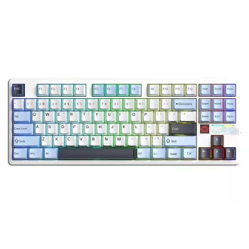AULA Gasket F87 Pro V2 Glacier Blue Star Vector RGB klaviatūra