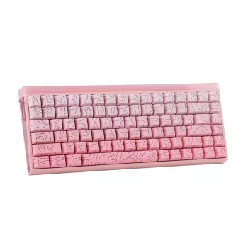 AULA HERO84 HE Pink Gradient Contour Dragon King RGB Gasket Mechaninė Klaviatūra