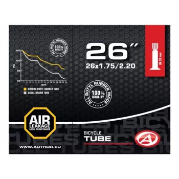Author AT-MTB-26 AV32 26 col. MTB vidinis vamzdis su Schrader vožtuvu, 32 mm, butilas, ETRTO 44/54-559