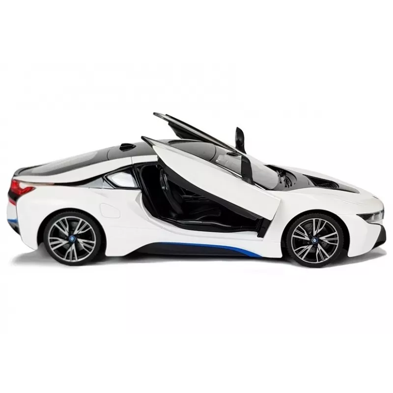 Automobilis RC BMW i8 Rastar 1:14 Baltas Automatinės durys