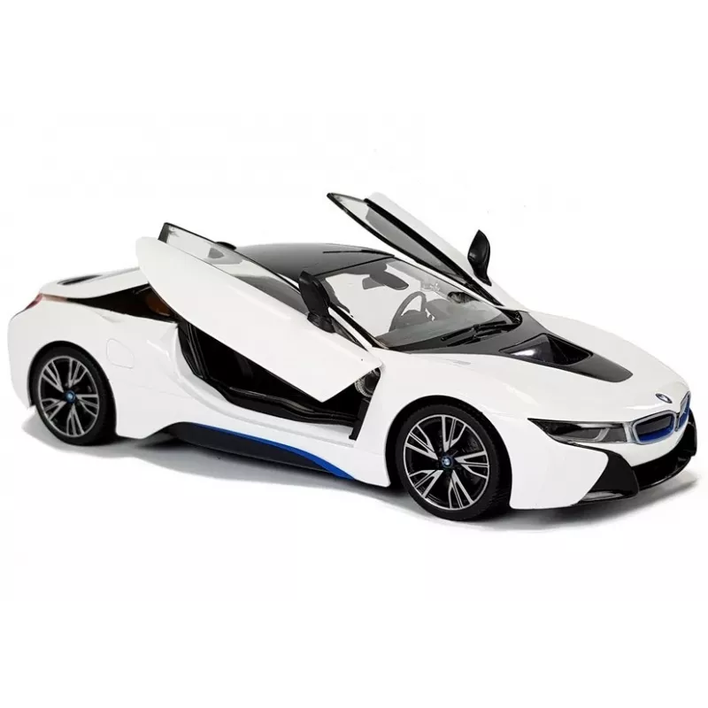 Automobilis RC BMW i8 Rastar 1:14 Baltas Automatinės durys