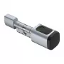 AVATTO SDL-V1-S90 Išmanusis Pirštų antspaudų Spynos Cilindras, 90mm Reguliuojamas Euro Profilis, Sidabrinė, Bluetooth & Tuya Programėlė, Beraktis Įėjimas, Cinko Lydinys