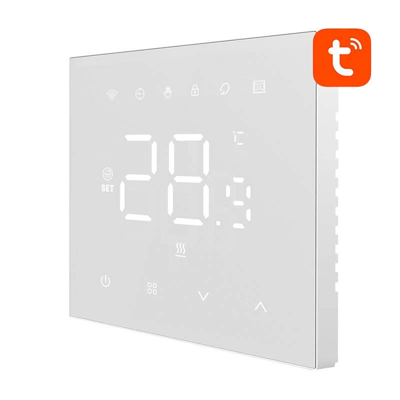 AVATTO WT410-16A-W Smart WiFi Termostatas elektriniam grindų šildymui, 16A, baltas