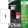 Avery Zweckform B4775-50 A4 baltos polietileno plėvelės etiketės, nuolatiniai klijai, lazeriniams spausdintuvams / kopijavimo aparatams, 50 etikečių, 210 x 297 mm