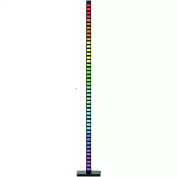 Avide kampinė lempa su IR nuotolinio valdymo pultu ir muzikos jutikliu RGB LED 12W USB