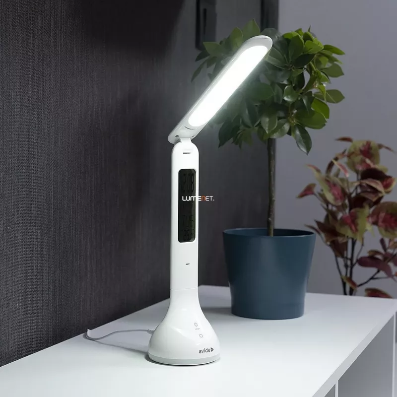 Avide LED stalinė lempa su RGB kalendoriumi, balta, 4W, 250lm