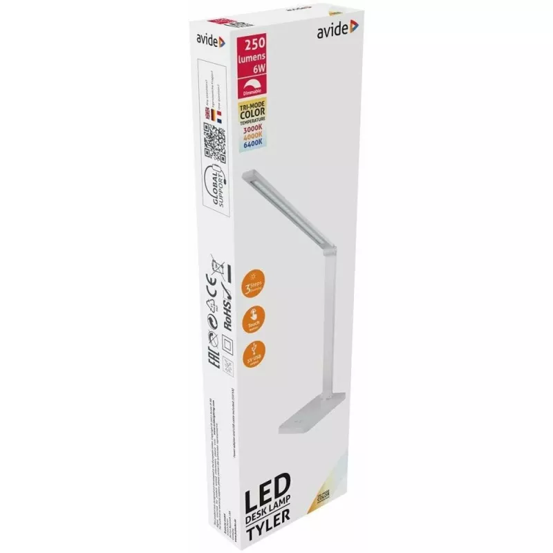 Avide LED stalinė lempa Tyler balta 6W 250lm