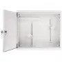 AWO-DVR-2 Plieninis sieninis korpusas DVR/NVR, 430 x 380 x 115 mm, pilkas (RAL 7035), su raktu, IP20