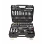 AWTOOLS 144 dalių veržliarakčių ir lizdų rinkinys 1/2 inch ir 1/4 inch pavara Black Line