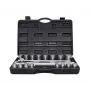 AWTOOLS 21 dalių 3/4 inch pavaros 12 taškų metrinis veržliarakčių rinkinys su reketu ir dėklu