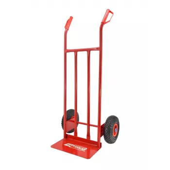 AWTOOLS AW sandėlio vežimėlis 2 ratai 200kg rankinis vežimėlis su pneumatinėmis padangomis, plieniniu rėmu, mėlynas/juodas