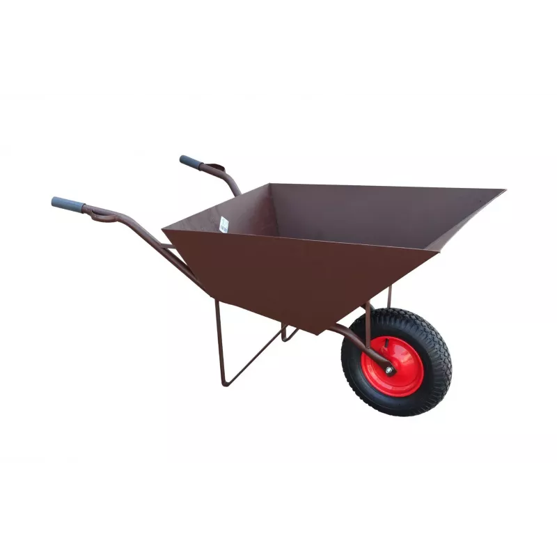 AWTOOLS AW00038 Sodo vežimėlis / Karutis 100L 200kg 4 ratų savivartis žalias