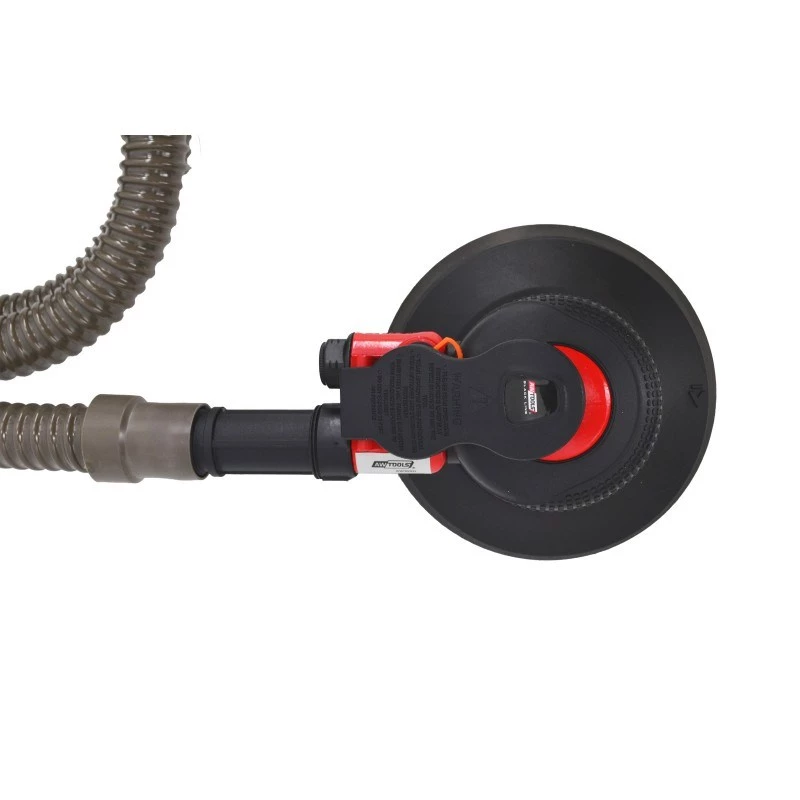 AWTOOLS AW10311BL Pneumatinis atsitiktinės orbitos šlifuoklis 150 mm 6 colių oro šlifuoklis su Hook & Loop padu, galiniu išmetimu, įmontuotu reguliatoriumi, 10 000 aps./min., 90 PSI, su dulkių maišeliu ir veržliarakčiu