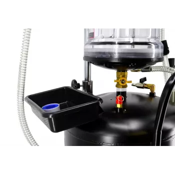 AWTOOLS AW10415BL Rankinis rotacinis alyvos siurblys 200L statinėms, 20 L/min, ketaus, teleskopinis įsiurbimo vamzdis, 2 inch BSP