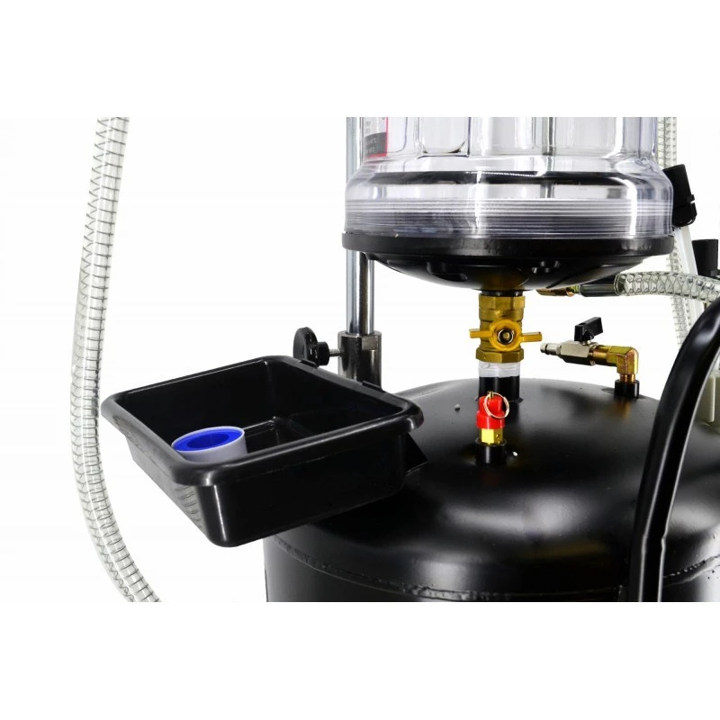 AWTOOLS AW10415BL Rankinis rotacinis alyvos siurblys 200L statinėms, 20 L/min, ketaus, teleskopinis įsiurbimo vamzdis, 2 inch BSP