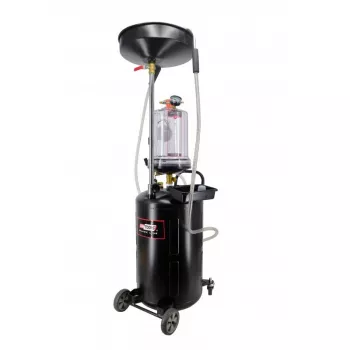 AWTOOLS AW10415BL Rankinis rotacinis alyvos siurblys 200L statinėms, 20 L/min, ketaus, teleskopinis įsiurbimo vamzdis, 2 inch BSP