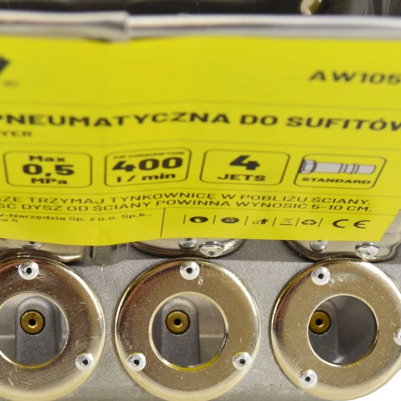 AWTOOLS AW10502 Pneumatinis tinkuotojas luboms - 5L talpa, 3 antgaliai, 6-9 bar