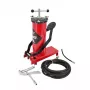 AWTOOLS AW15940 Pėdų siurblys - vieno cilindro, 10 BAR, analoginis manometras, plieninis rėmas, juoda/sidabrinė
