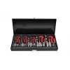 AWTOOLS AW16520 19 dalių HSS gręžtuvų rinkinys metalinėje dėžutėje, 1-10 mm, DIN 338, skirtas metalui, plienui, plastikui, medžiui