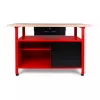 AWTOOLS AW30901 Darbo stalas 120x60x85 cm juodas/raudonas